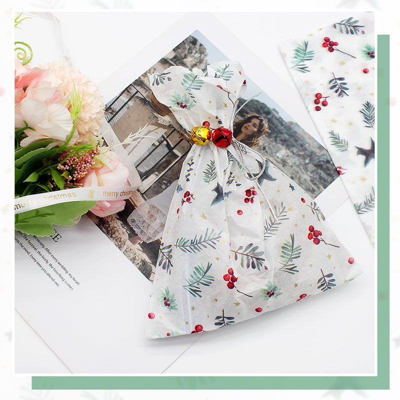 Benvo Christmas Tissue Paper 20x29 Inch - 20 Sheets Decoupage Craft Paper for Gift Wrapping, Flower DIY Art Projects, Spring Wedding, Birthday & Baby Shower Decorations(Style R) - Image 4